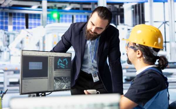 engineers-working-together-solar-panels-plant-assembly-lines-configuration