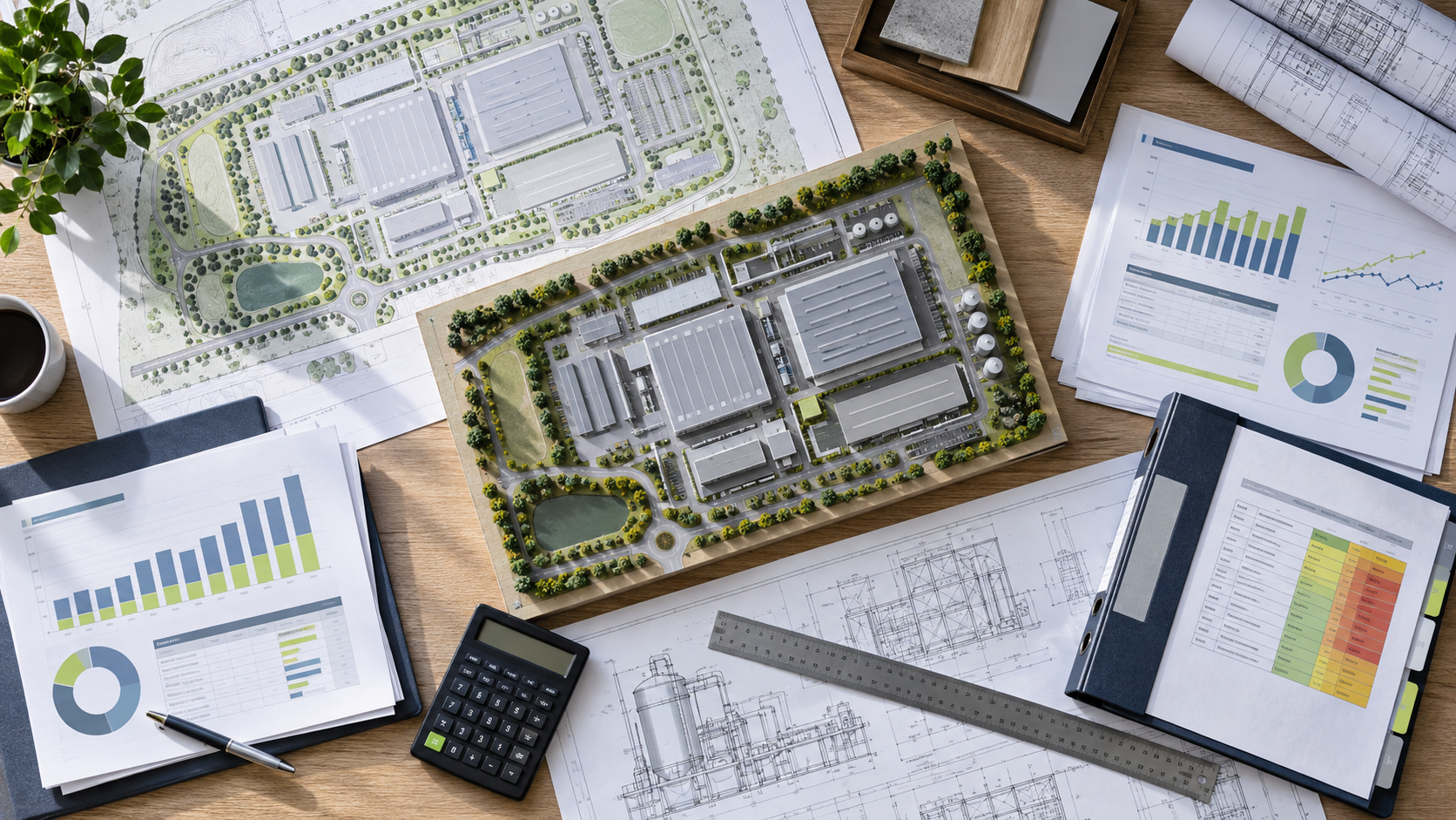 Industrial masterplan, facility model and commercial analysis